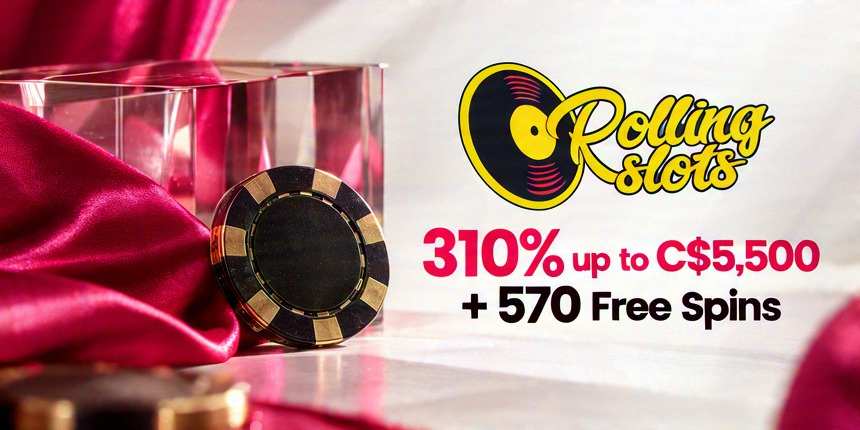 SMS Rolling Slots 310% up to C$5,500 + 570 Free Spins