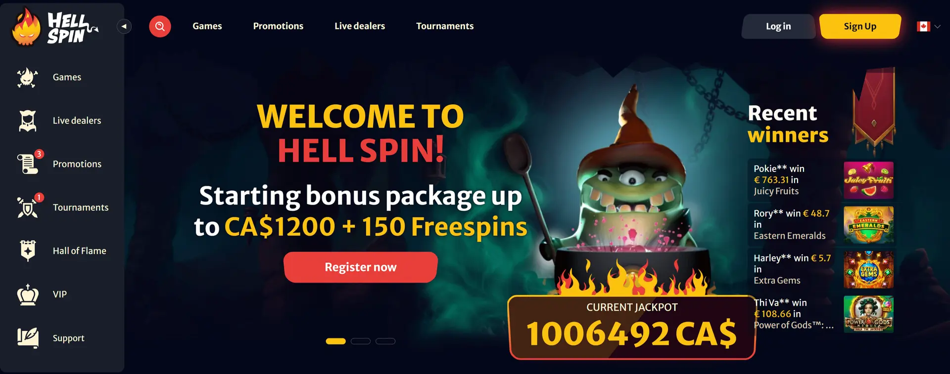 Pay by SMS Casino HellSpin